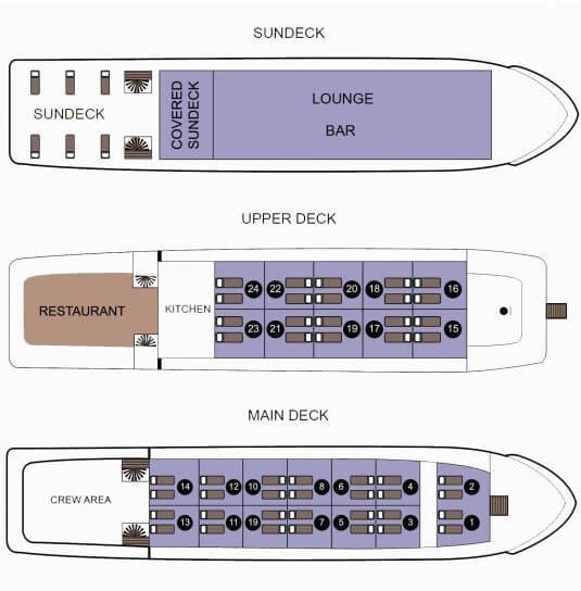 indochine cruise deck plan