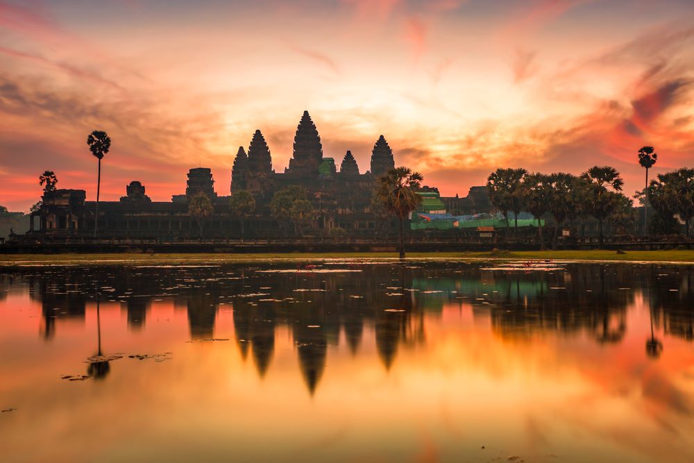 Angkor Wat sunrise at Siem Reap. Cambodia