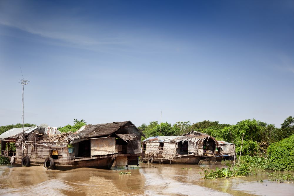 Chong Kneas floating village in Siem Reap