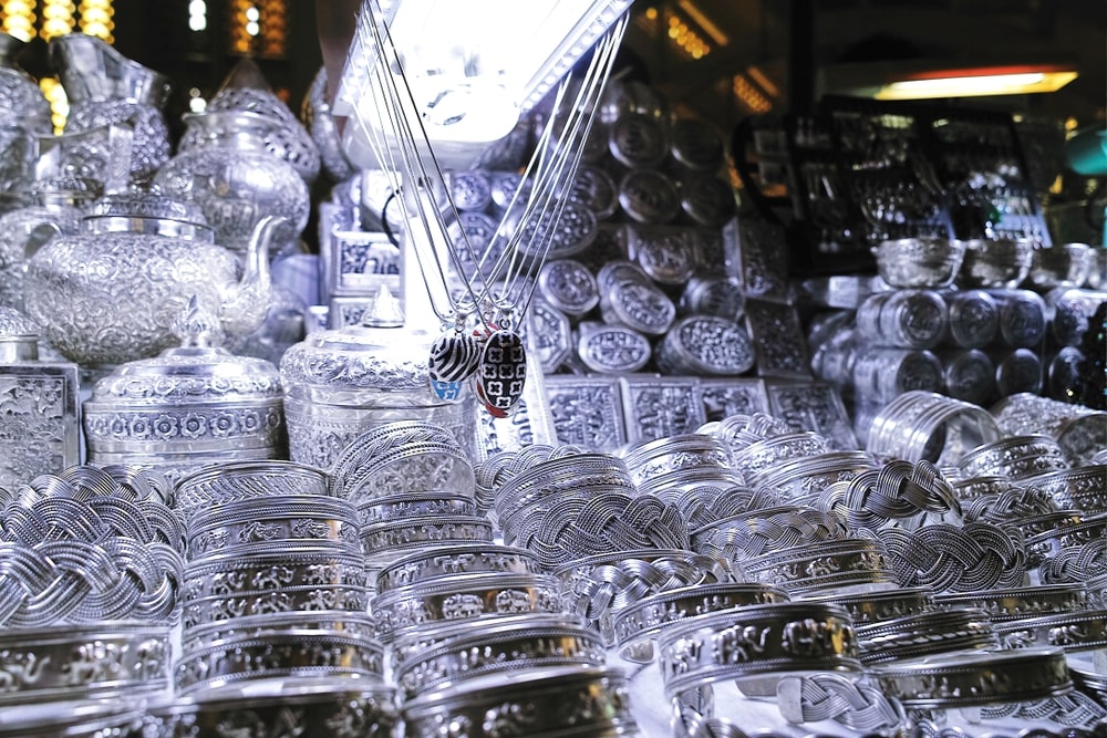 An All-Silver Shop in Siem Reap, Cambodia